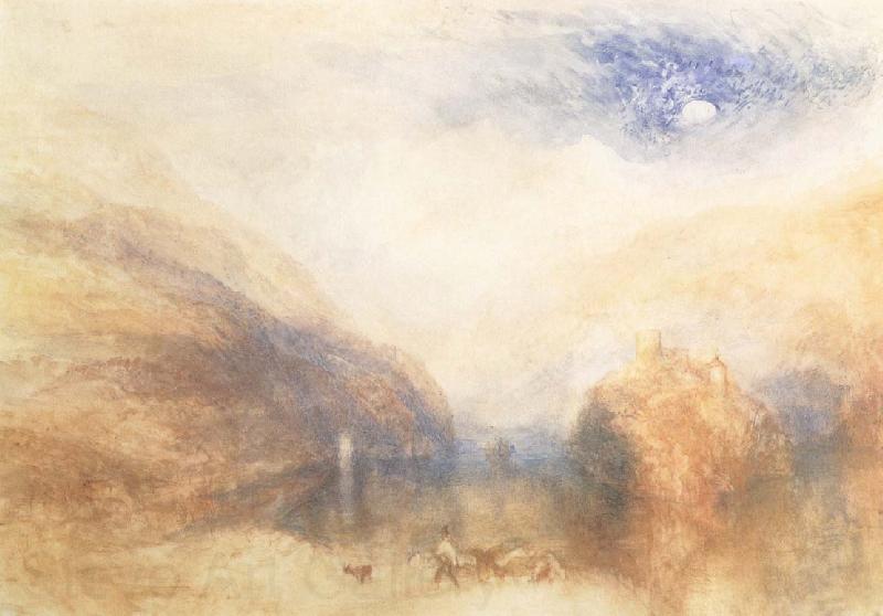 J.M.W. Turner The Lauerzersee with on Mythens Norge oil painting art